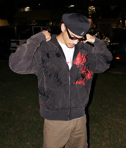 CENTIPEDE ZIP UP HOODIE