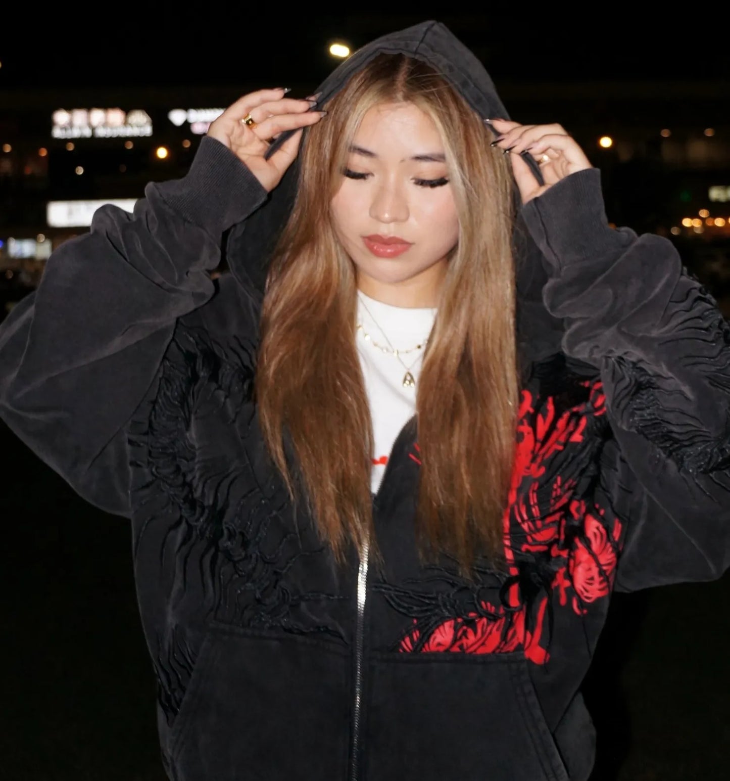 CENTIPEDE ZIP UP HOODIE